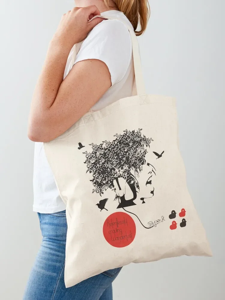 

Bjork all is full of love Tote Bag Lady bags shopping bags foldable canvas bags Candy