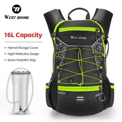 WEST BIKING 16L Hydration Backpack with 2L BPA-Free TPU Water Bladder for Running Hiking Outdoor Sports Cycling Accessories