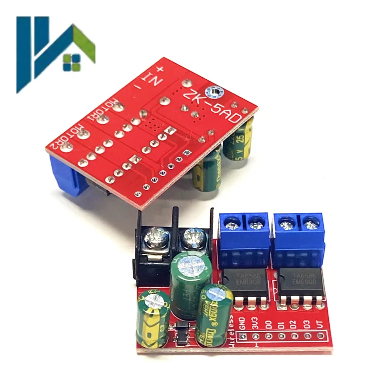 5AD 5A Dual‑Channel DC Motor Driver Module Dual H‑Bridge Remote Control Forward Reverse PWM Speed Controller Upgrade Super L298N