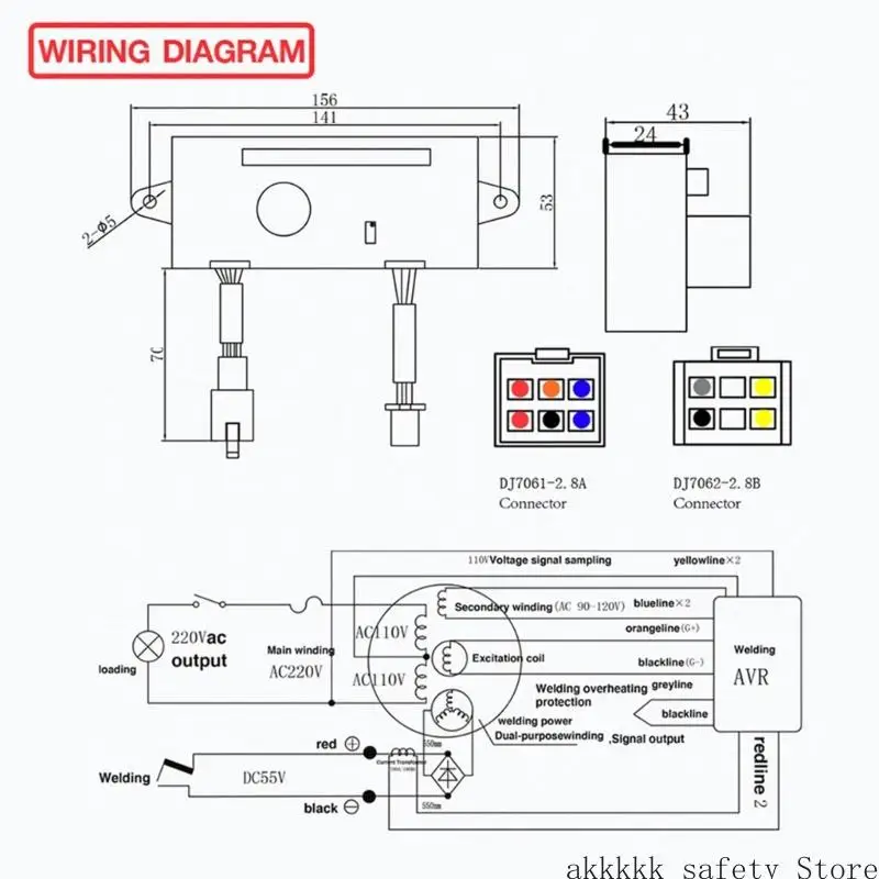 XXFF Reemplazo Universal Alternadores Monofásicos Módulo Estabilizador Voltaje Automático AVR para Generadores Gas 5kW