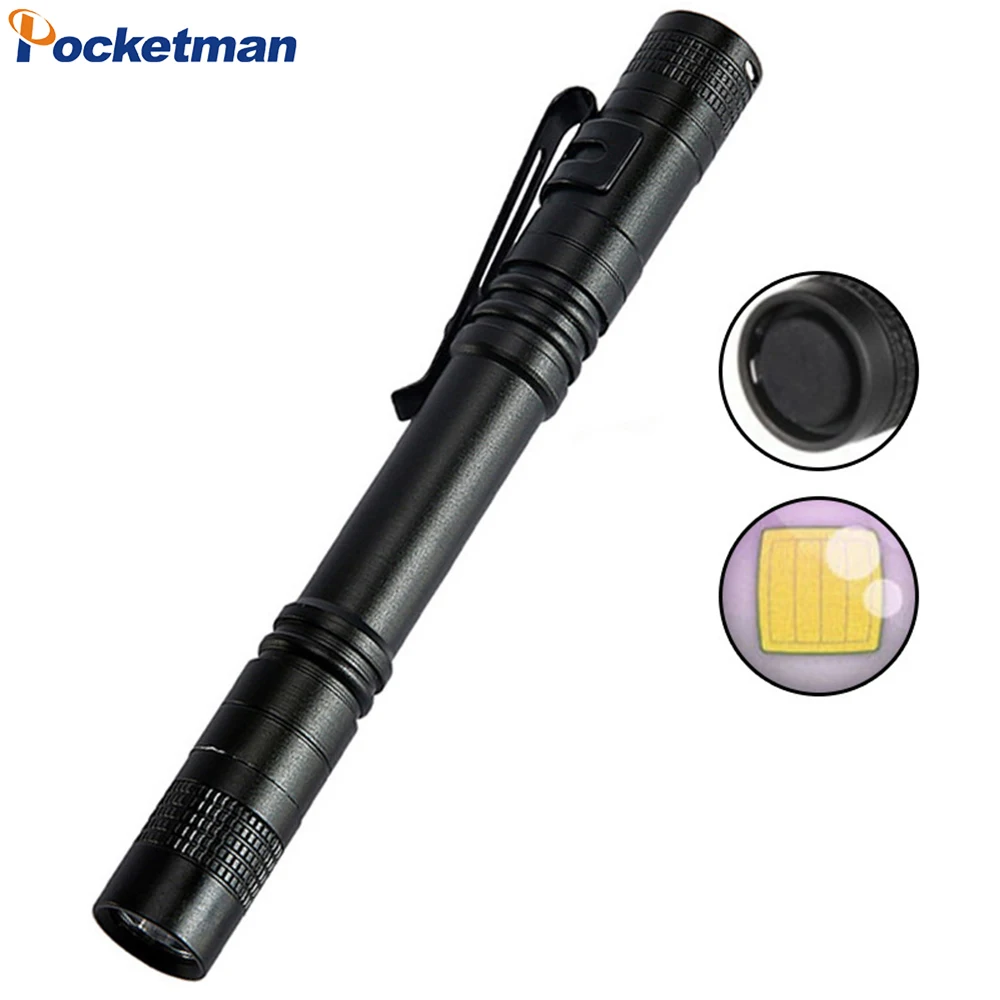 

LED Flashlight Aluminum Alloy Pen Light Emergency Light Pocket Mini Flashlights Pen Flashlight Small Torch Medical Pen Light