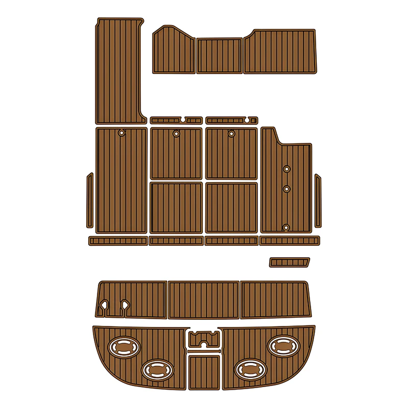 

Напольный коврик из пенопласта EVA из искусственного тикового дерева для SeaRay Sundancer 350 на 1990-1991 годов, платформа для плавания, коврик для кабины, самоклеящийся морской коврик