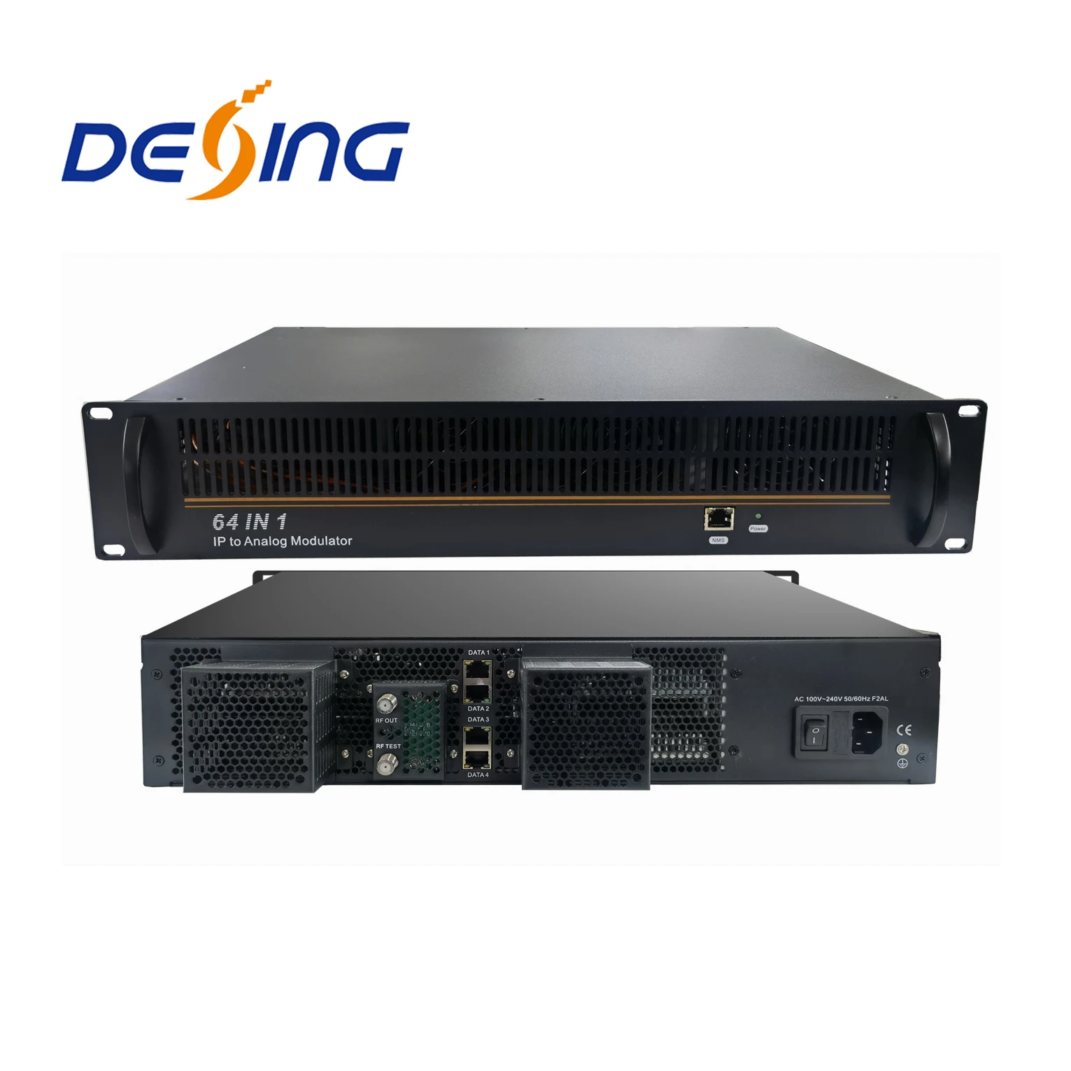 DSM2500C IP to Analog Converter 64in1 Analog Modulator Ip to PAL/NTSC Modulator with Osd Insertion CC/subtitle/teletext