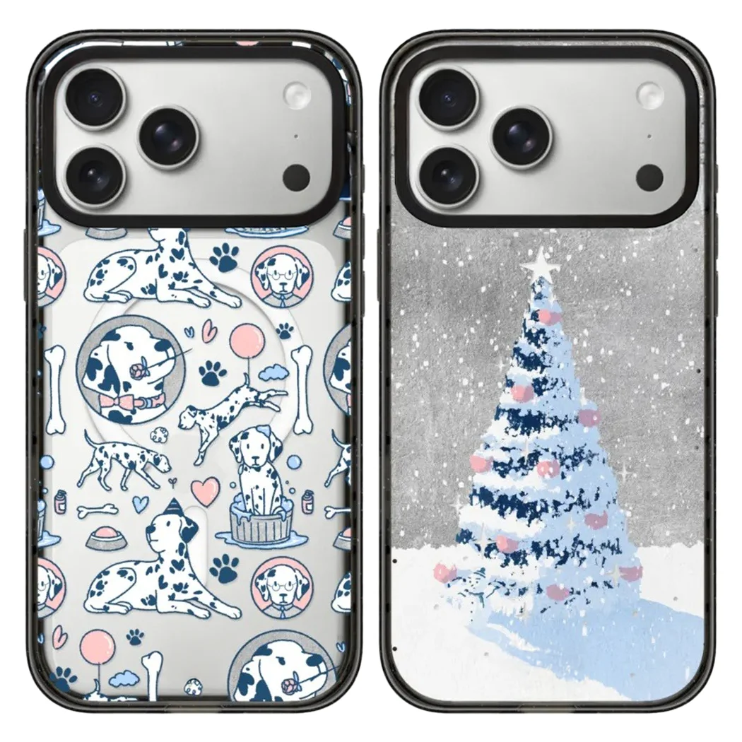 

Spotted Dog Acrylic Black Border Magnetic Case: Compatible with IPhone 17 16 15 14 13 12 Pro Max 17 Air