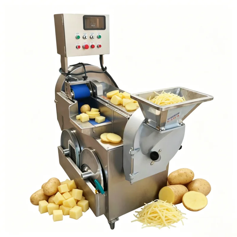 

High Productivity Potato Vegetable Cutter Kitchen Vegetable Cutter Professional Stainless Steel Electric Potato Onion Cucumber