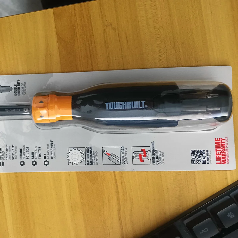 Toughbuilt TB-H5-MR-11 9-Piece Bi-material Handle Ratcheting Screwdriver Defective Product