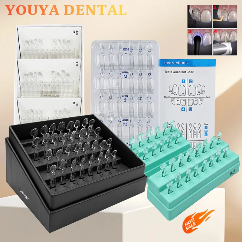 

1 box Dental Composite Resin Mold Veneer Light Curing Filling Front Teeth Whitening Veneer Mold Kit Tools