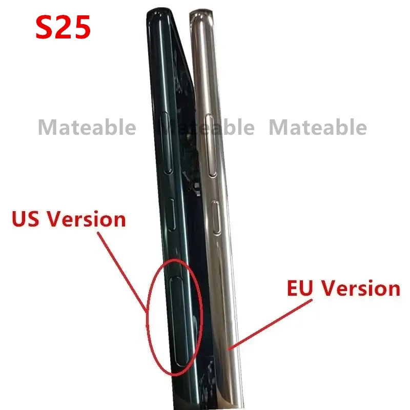 S 25 Middle Frame For Samsung Galaxy S25 S931 Housing Board LCD Faceplate Bezel Replace Repair Parts + Side Buttons