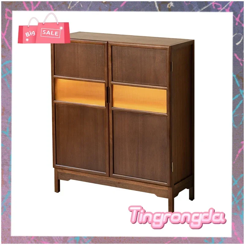 

Y шкафчик для хранения из цельного дерева из африканского золота и шелка из тикового дерева, новый