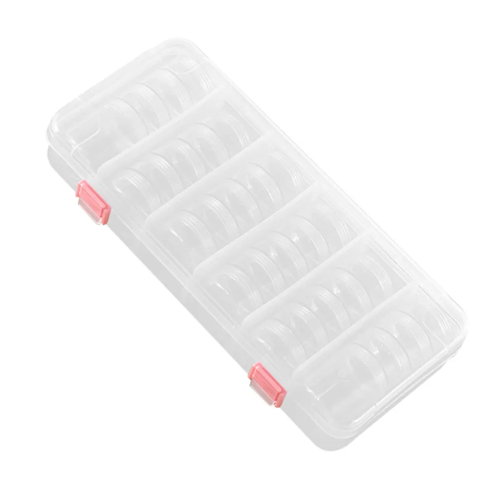 Transparent Multipurpose Storage Box for Nail Art Tools Jewelry Earrings Beads Desktop Organizer Home Office Bedroom Living Room