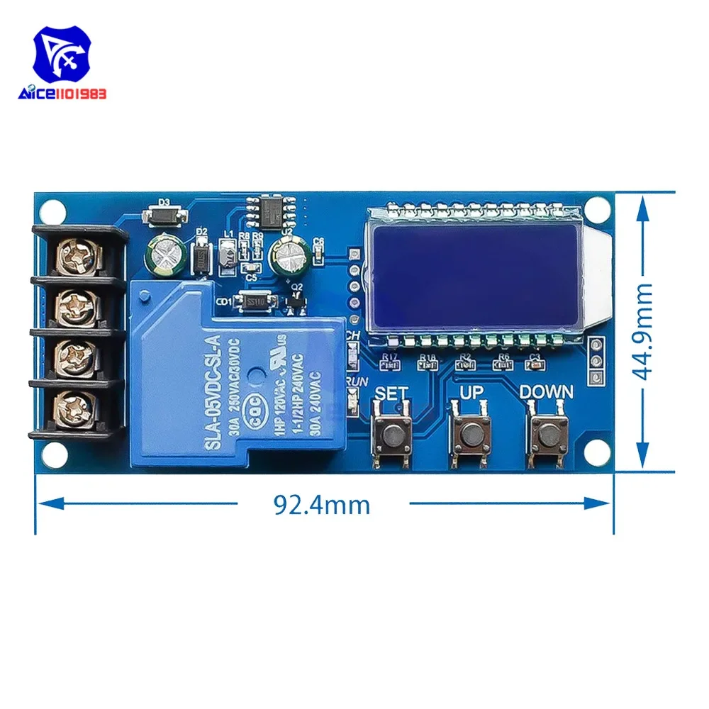 diymore XY-L30A NC Battery Charging Control Module Digital Full Power Off Overcharge Protection Switch 6-60 V with LCD Display