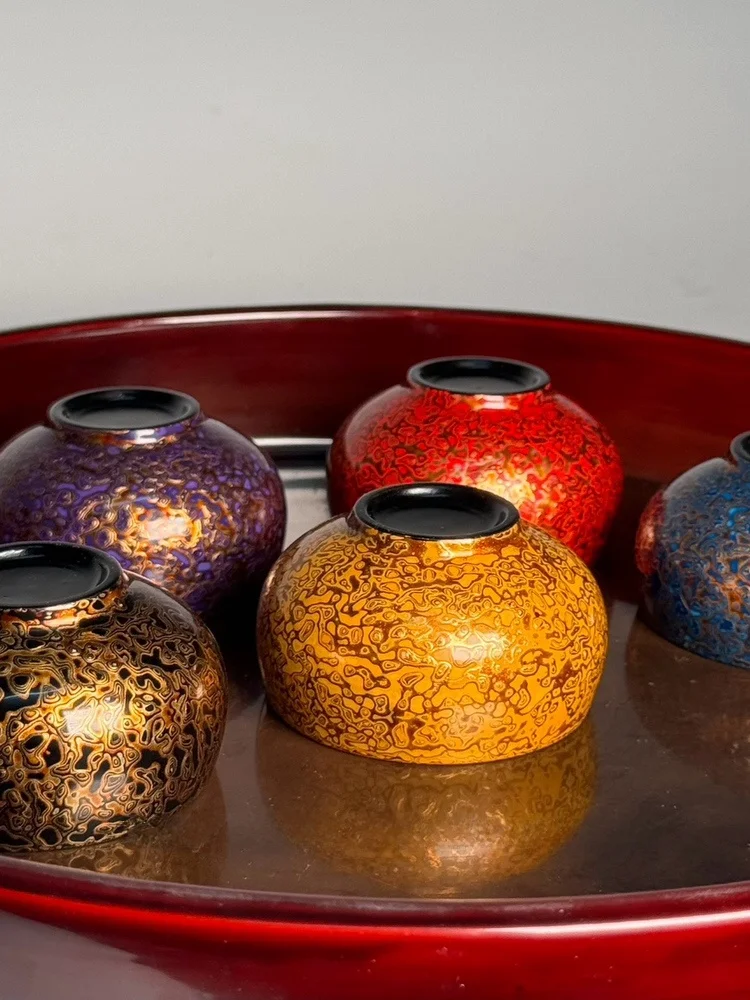 

Non-Invasive Giant Lacquer Tea Cup Owner Cup Bamboo Node Cup Zen Cup One Object One Picture Traditional Handicrafts in Fujian