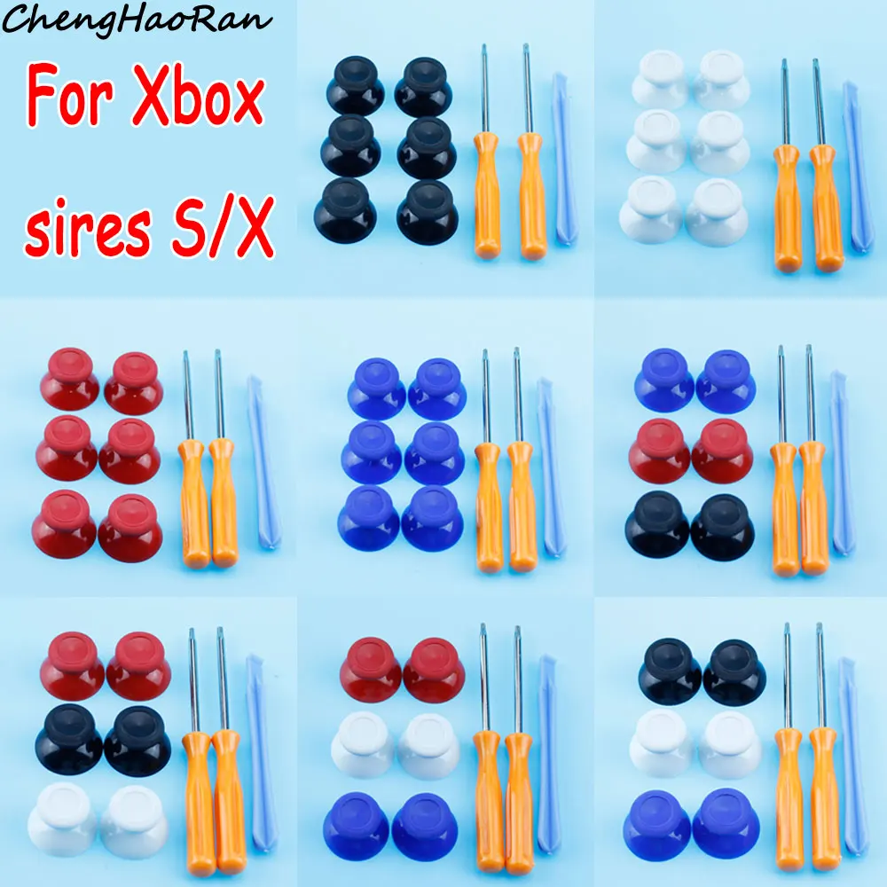 1 set For Xbox Series S X  controller 3D analog joystick cover grasp handle thumb cover with tool parts