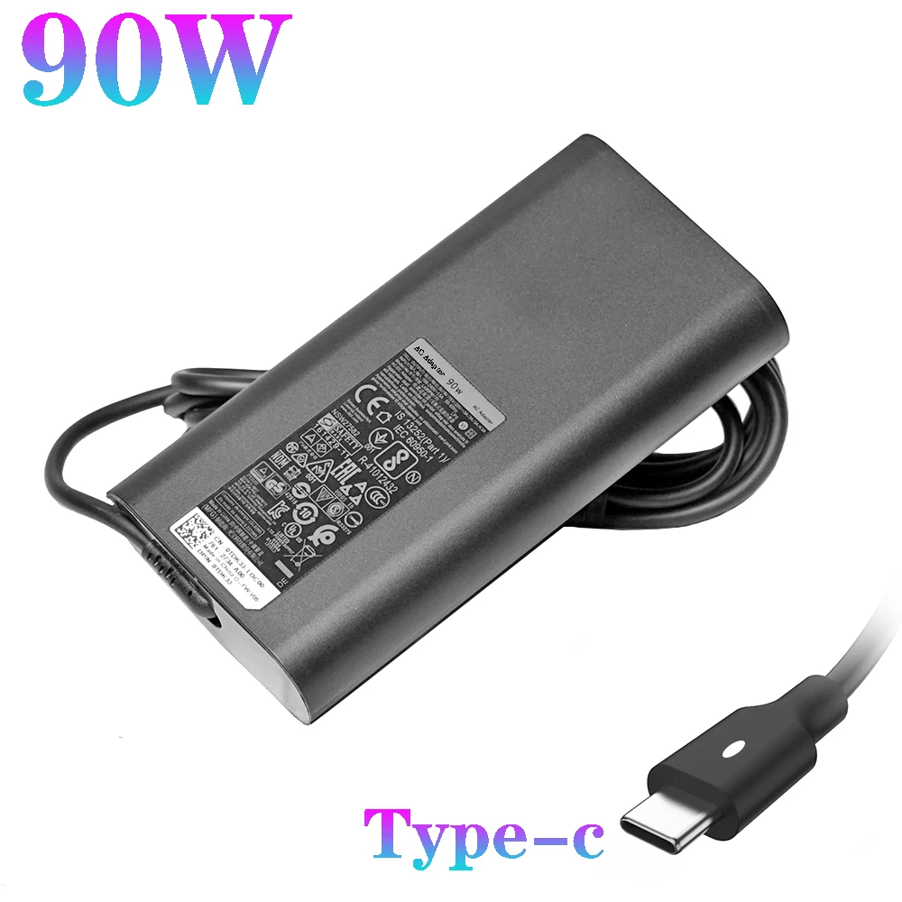 

New 20V 4.5A 90W Type C Power Ac Adapter Charger Laptop For Dell Atitude 5280 5480 5580 LA90PM170 TDK33 0TDK33 Notebook Adapter