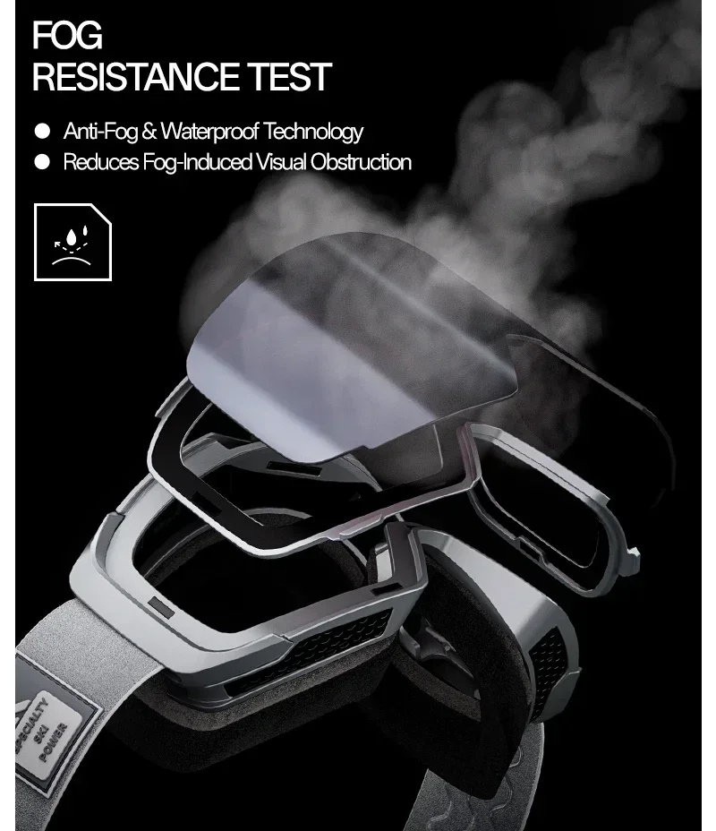 Kapvoe Hot Flip Over Magnetische UV400 Schneebrille Photochromatische Ski- und Schneemobilbrille für Herren und Damen, Antibeschlag-Snowboardbrille, Skiausrüstung – Detail 10