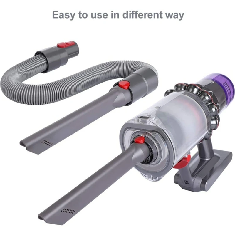 Für Dyson V15 V12 V7 V8 V10 V11 Staubsauger Teile Befestigung Spurlose Staub Entfernung Weiche Bürste + Verlängerung schlauch + Flache Saug