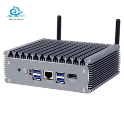 Industrial Mini PC with I7-1165G7 Processor Dual DDR4 with 6xi225 LAN 4xUSB3.11xHDMI Support Windows10 LINUX Fanless Computer