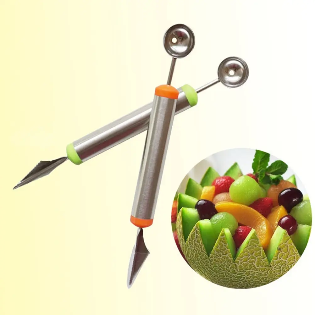 Fruit Platter Carving Knife Melon Baller Spoon Ice Cream Scoop Watermelon kitchen gadgets accessories Slicer Tools