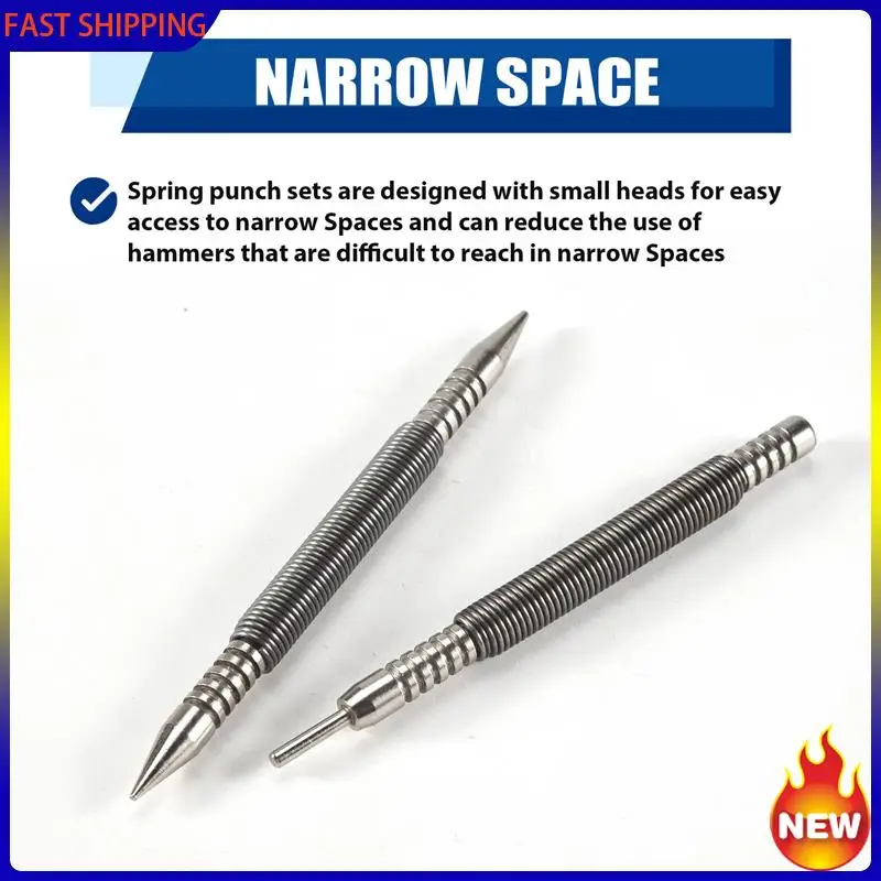 

Hot Trend-2 шт., инструмент для шарнирного штифта 1/32 2/32 дюйма, безударный перфоратор Pogo, инструмент для удаления штифта дверной петли, маленький пружинный центральный перфоратор