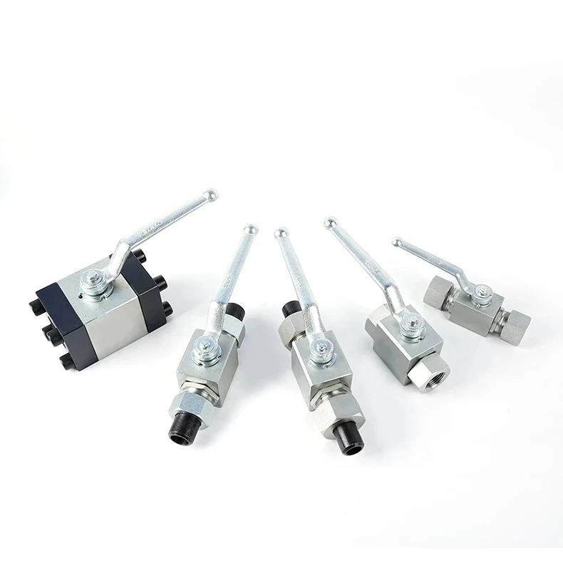 YFYQ series hydraulic high pressure ball valve external thread flat seal high pressure ball valve