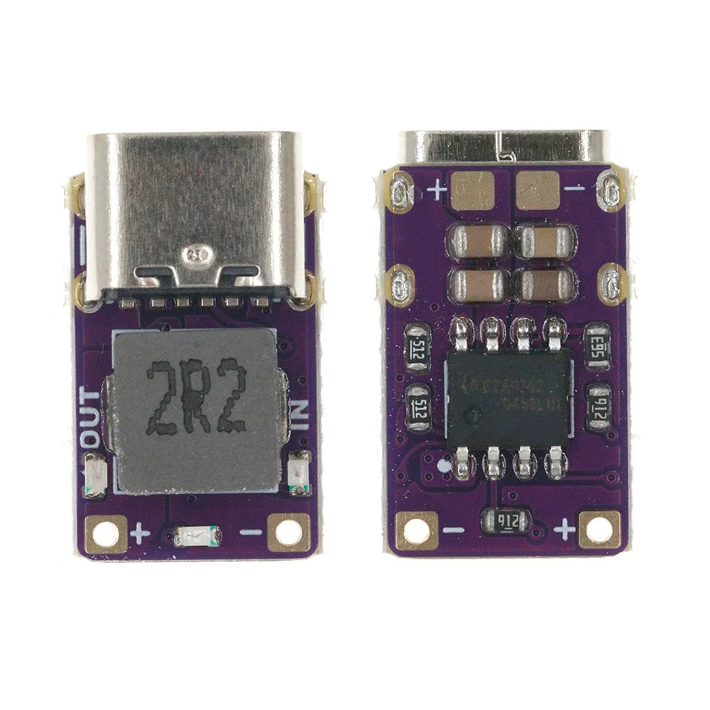 Chargeur rapide DC 5V 2.4A, carte de protection de charge/décharge de batterie au lithium avec indicateur de capacité de batterie, interface Type C