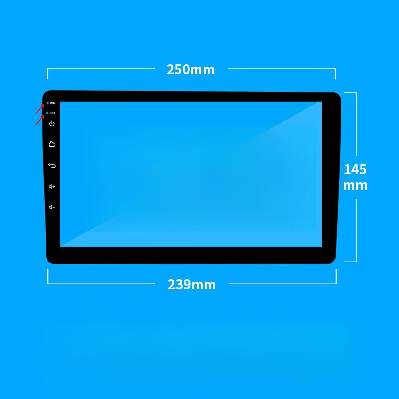 Fiber Glass Film  For TEYES CC2 For kia rio 3 4 2011 2016 2017 2018 Car Radio Multimedia Video Player Navigation GPS Android 8.1