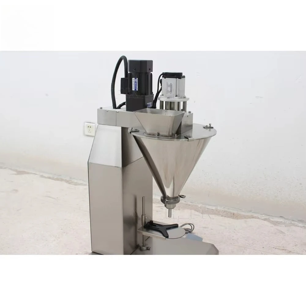 HZPK Powder Filling Machine Table Top Quantitative Screw Powder Mixing and Filling Machine Semi Automatic Small Bottles