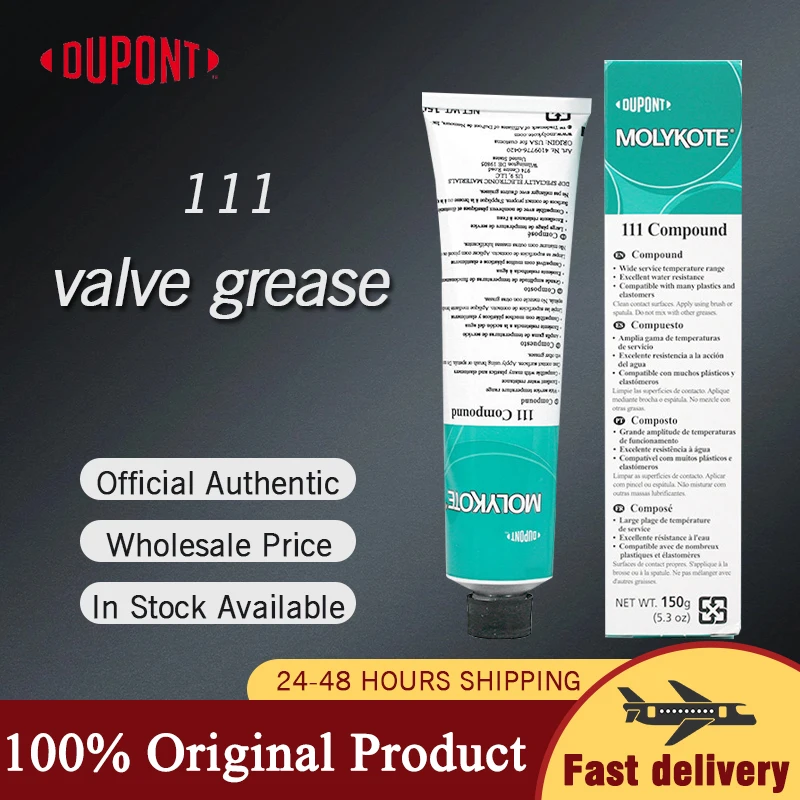 DuPont Molykote 111 Compound DC111 Valve Lubricant Sealant 150g Food Grade Silicone Grease for O-Rings Plug Valves