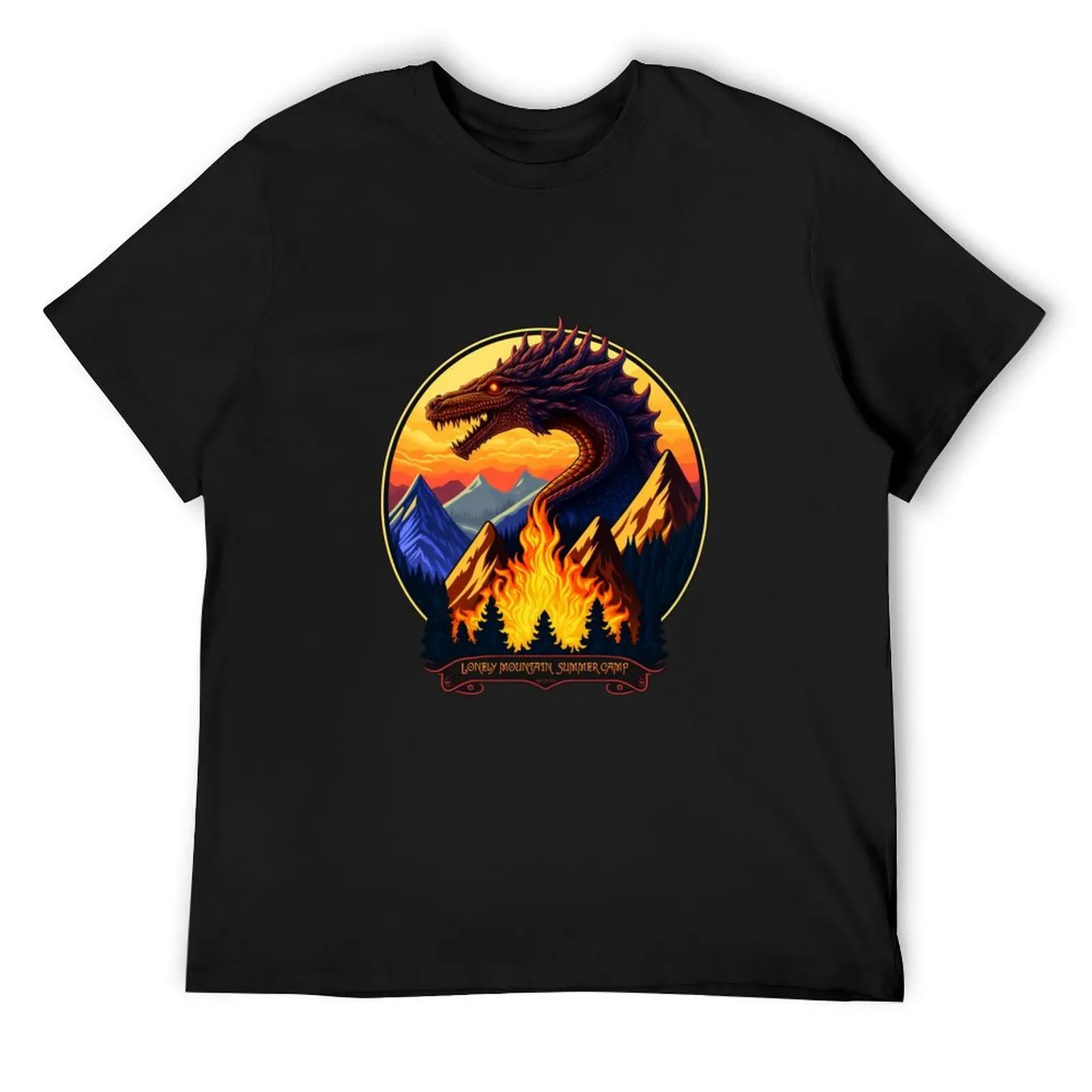 

Lonely Mountain Summer Camp T-Shirt Short sleeve tee blanks plus sizes mens graphic t-shirts anime