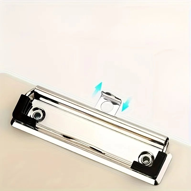 

Металлическая фурнитура для досок для заметок с резиновой ручкой и отверстиями для подвешивания, подходит для офисов, школ и домов, может быть установлена.