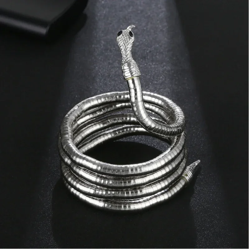 Bijoux à la mode, Design européen et américain, nouveau collier serpent Punk Hip Hop en métal réglable couleur or pour femmes, cadeaux de fête