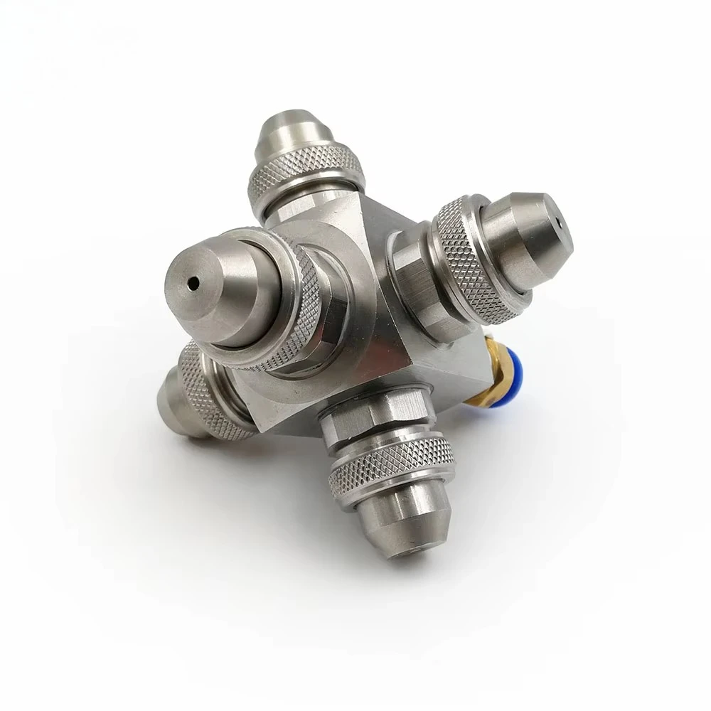 KR27 stainless steel five-head air atomizing nozzle, factory cooling nozzle, high-pressure micro-mist nozzle