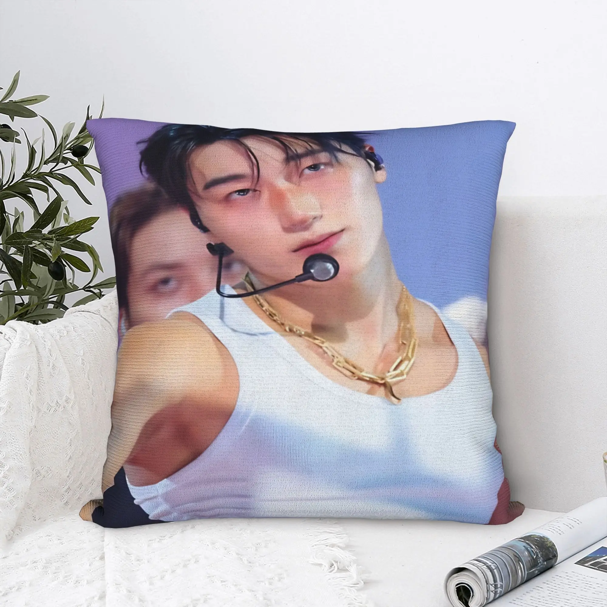 Home Decoration Choi San A-Ateez-Z bad 2026 Pillowcases Merch  Pillow Cover Zippered Multi-Size