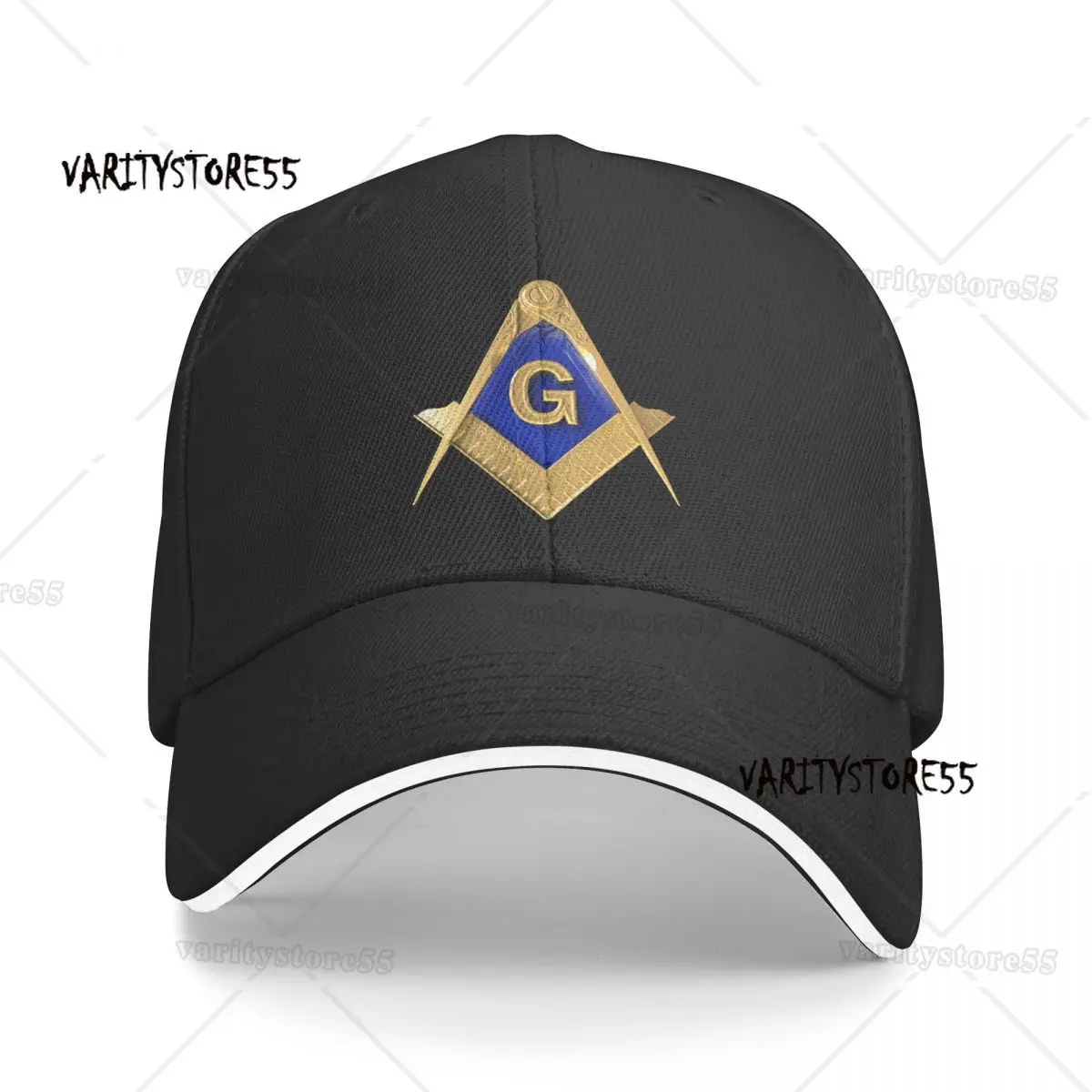 

Freemason Square Compass Gold Masonic Baseball Cap Men Hats Women Visor Windproof Snapback Caps