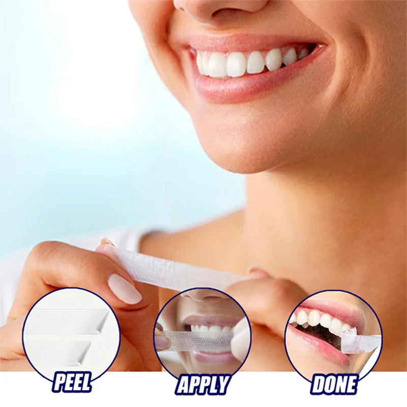 Tooth Protection Sticker Teeth Cleaning Stain Crystal Clear Clean Fresh Gentle Care Natural Tooth Sticker Teeth Whitening Strips