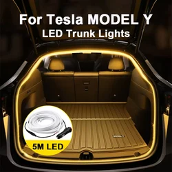 For Tesla Model Y Customized Trunk Lights Flexible Frunk Brighten LED Strip Waterproof Silicone Camping DIY Car Decorative Light