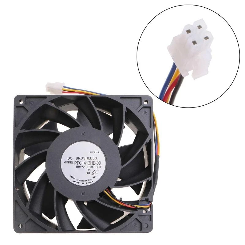

Замена охлаждающего вентилятора 140x38 мм для охлаждающего вентилятора PFC1412HE-00, 7000 об/мин, 4 контакта, лучшая распродажа