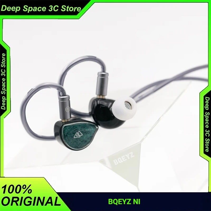 

BQEYZ NI HiFi Gaming IEM Wired In-Ear Earphones Dynamic Driver with Bio Ceramic Diaphragm Interchangeable Type-C/3.5+4.4 Plug