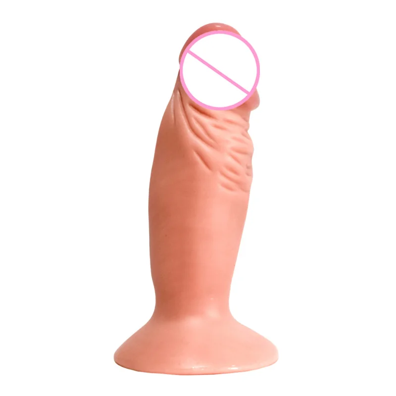 12CM Simulation Small Dildos Female Mini Masturbator With Suction Cup Vaginal Anal Realistic Dildo For Women PVC Penis Sex Toys