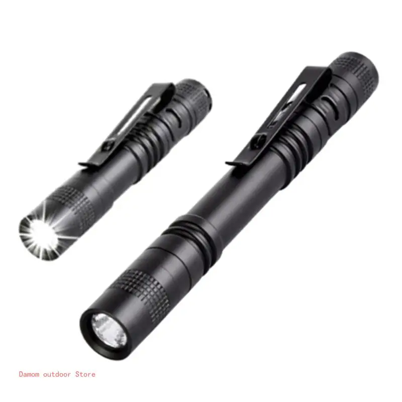 Flashlight Water Proof Light Handheld Penlight Pocket Clip Light Hiking Cycling