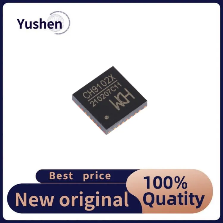 10PCS CH9102X   Original and Genuine   USB Serial Port Chip QFN-28 100% Quality New Original