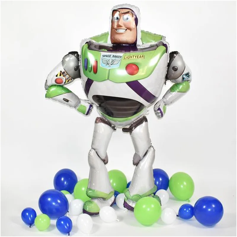 Disney Toy Story Buzz Lightyear Children\'s Birthday Theme Party Decoration Oversized Assembly 3D Aluminum Film Balloon