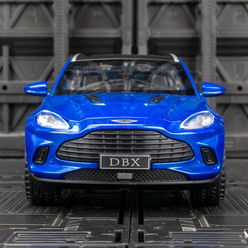 1:32 Aston Martin DBX alloy car model decoration SUV off-road vehicle sound and light children's toy door can be opened