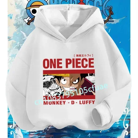 

Fashion Hoodie Set Sweats Kids Hip Hop Coat Boys Clothing Cosplay 2025 New Anime One Piece Hoodies Kids Fashion Luffy Pullover