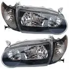 

Пара фар (L + R) с 2 угловыми фарами (L + R) подходит для Toyota Corolla CE/LE/S 2001-2002 годов, комплект фар, замена OE