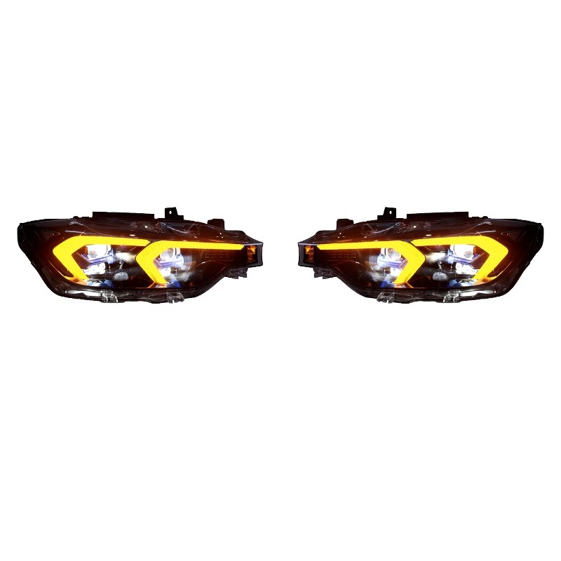 

Suitable for 13-18 BMW 3 Series headlight assembly F30F35 modified new LED daytime running light streamer steering
