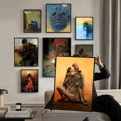 Zdzislaw Beksinski Art DIY samoprzylepny plakat fantazyjna naklejka ścienna do salonu dekoracje barowe dekoracja ścienna