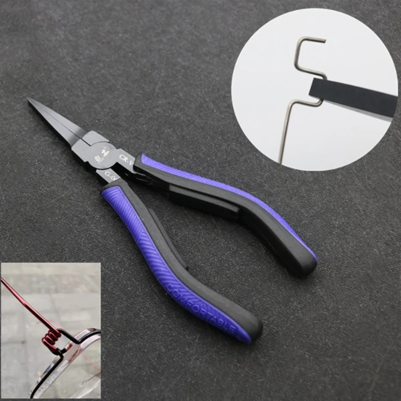 Mini Toothless Flat Nose Pliers, Thin Flat Nose Tongs For Electronic Jewelry Making DIY Manual Pliers for Jewelry Drop Shipping