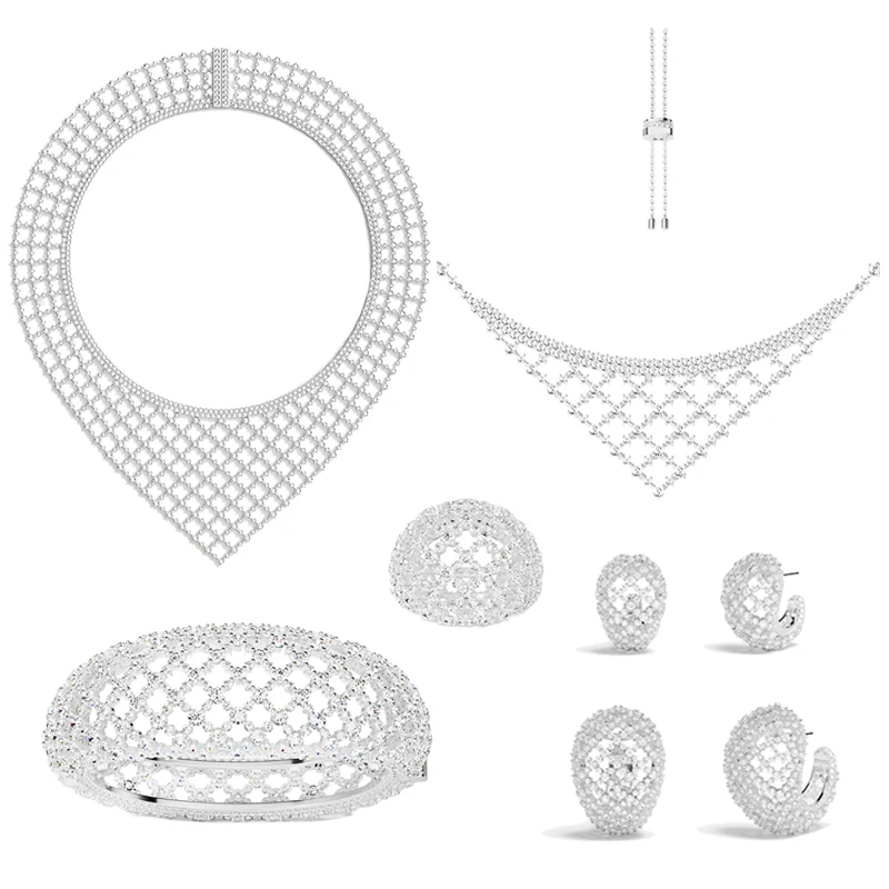 

Eomm стерлингового серебра 925, сетчатая серия, кольцо, серьги, браслет, ожерелье, женское продвинутое роскошное новое классическое модное ювелирное изделие