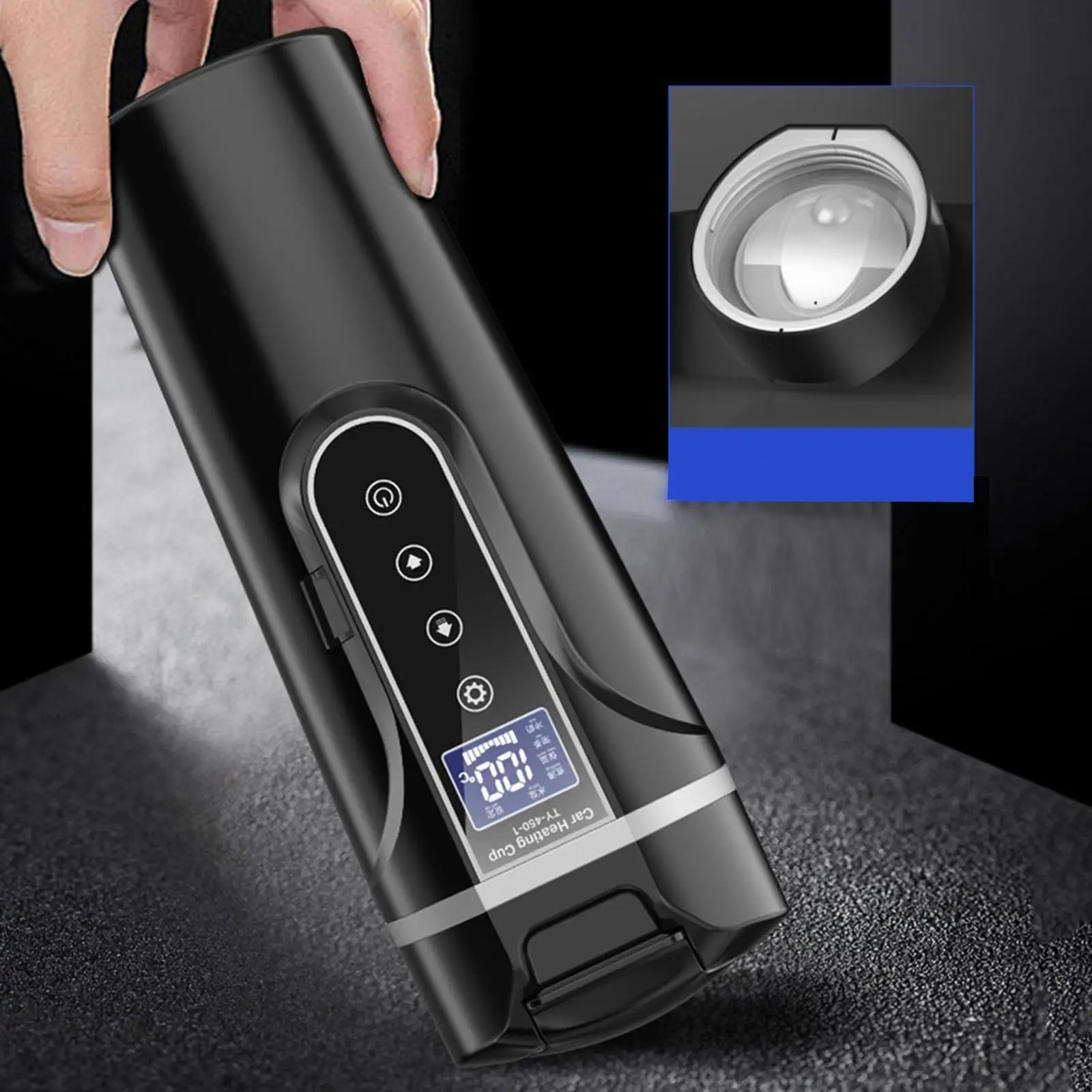 

Electric Car Kettle Heater 12V/24V Digital Display Boat Tea